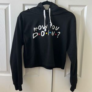 Friends “How You Doin?” Cropped Hoodie